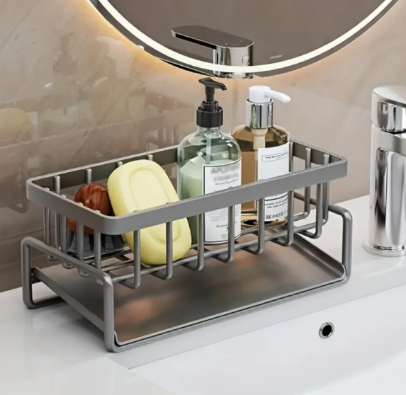 Modern Black Sink Organizer