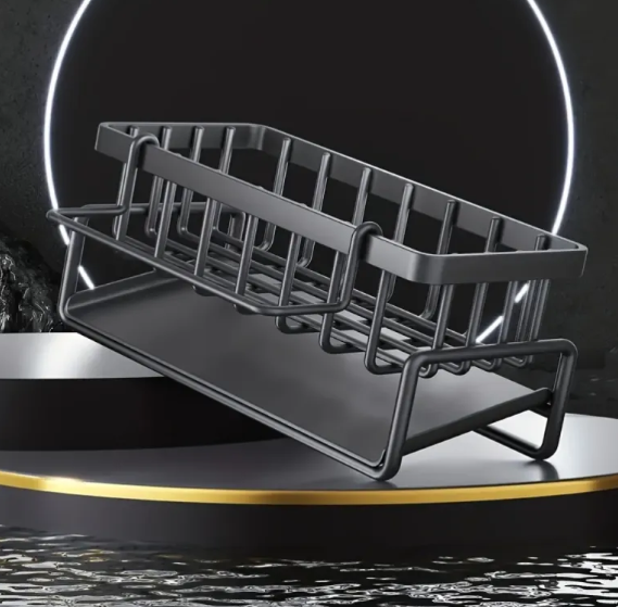 Modern Black Sink Organizer